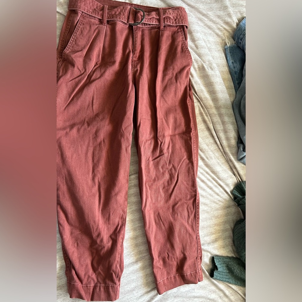 red business casual jeans
